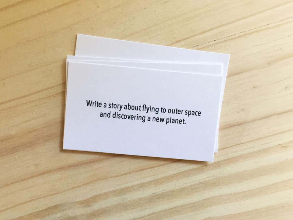 Outer Space Prompt Card Preview