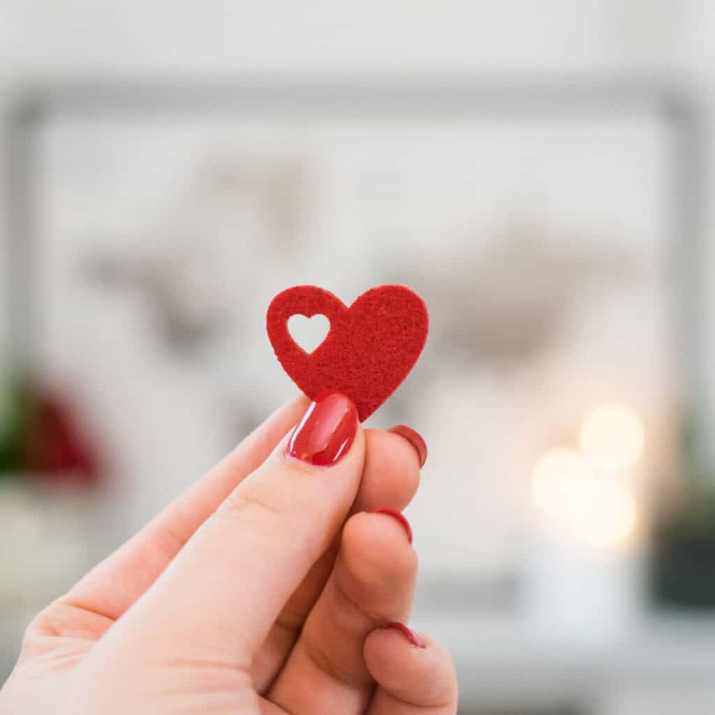 Hand Holding Paper Heart