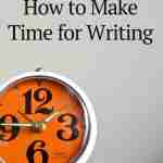 make time for writing