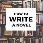 how to write a novel